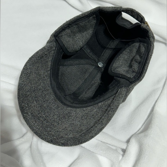 Men's Winter Warm Baseball Hat with Fold Earmuffs Warmer Metal Buckle - Picture 6 of 8